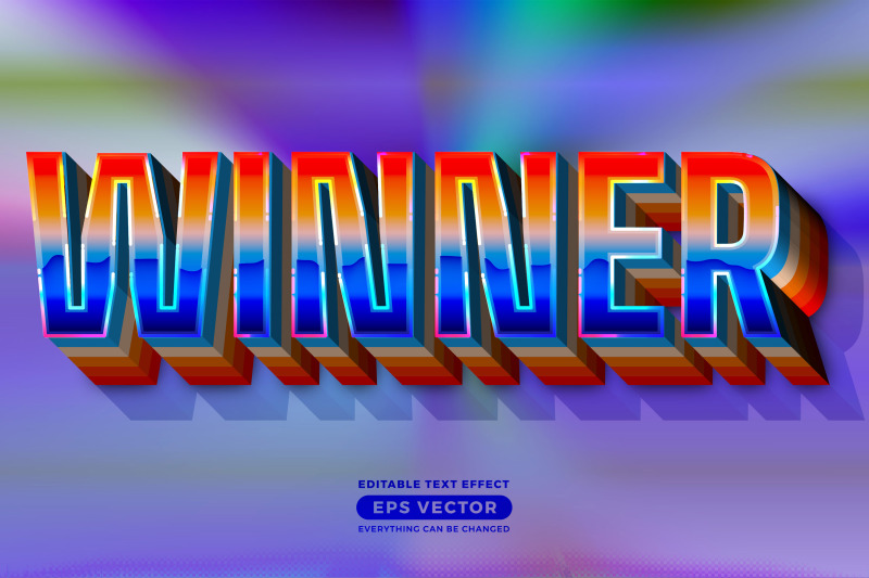 winner-editable-text-style-effect-in-retro-look-design-with-experiment