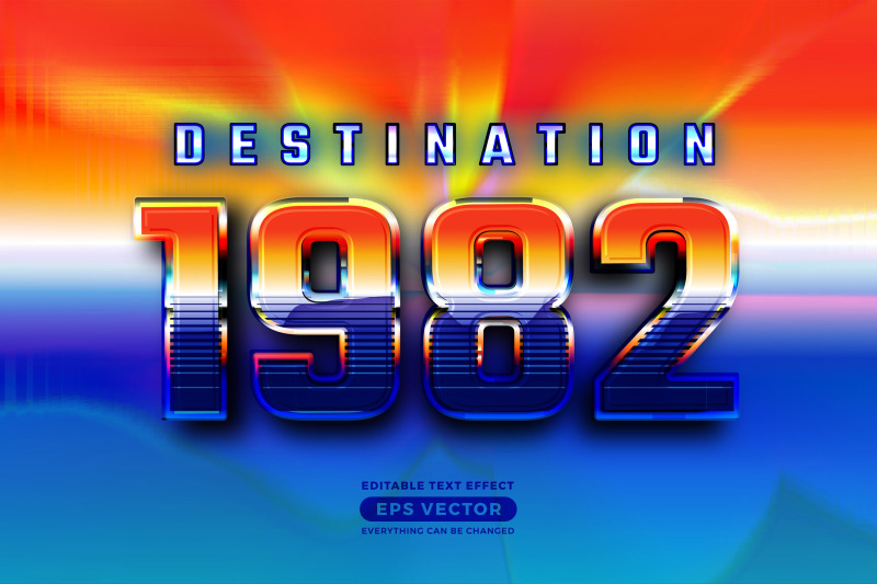 destination-1982-editable-text-style-effect-in-retro-look-design-with
