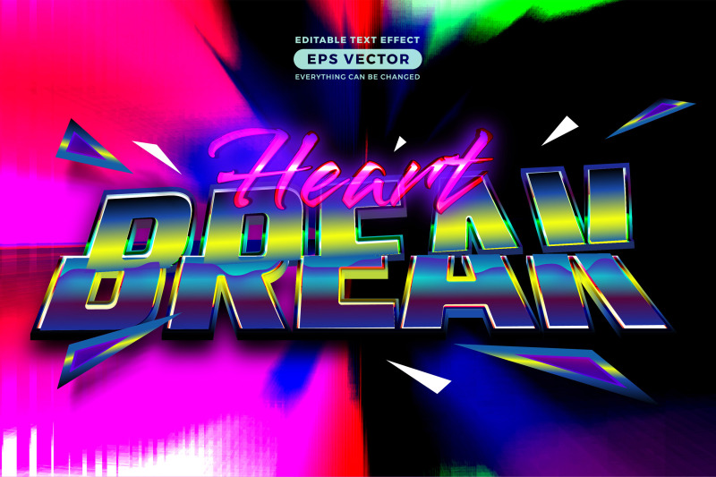 heart-break-editable-text-style-effect-in-retro-look-design-with-exper