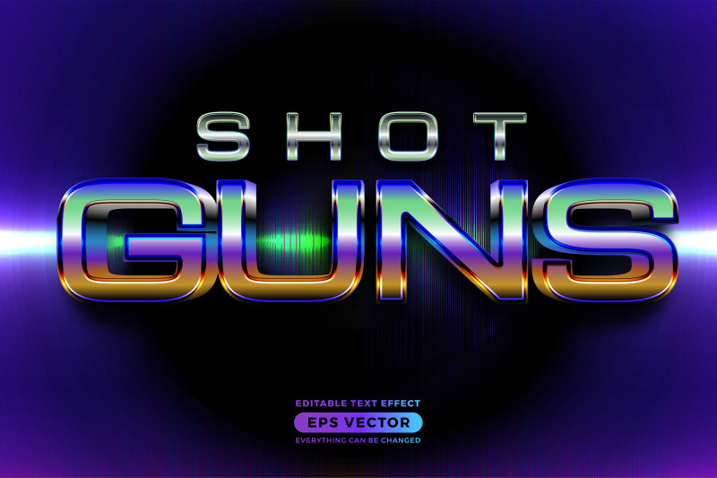 shot-guns-editable-text-style-effect-in-retro-look-design-with-experim