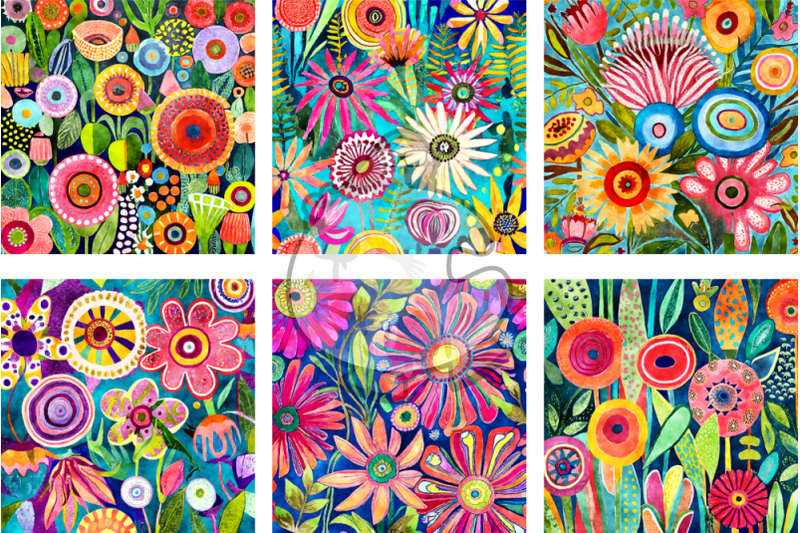 funky-flowers-transparent-watercolor-pattern-papers