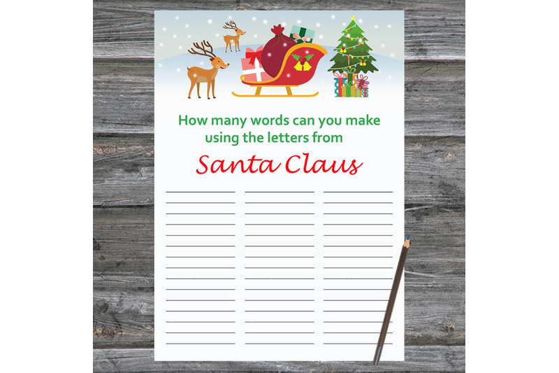 santa-reindeer-xmas-card-how-many-words-can-you-make-from-santaclaus