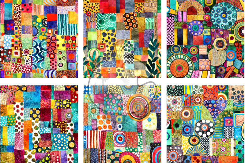 patchwork-patterns-set-2-transparent-watercolor-papers