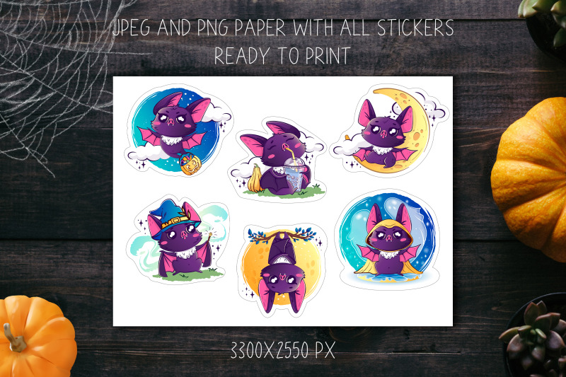 kawaii-halloween-bat-stickers-halloween-sticker-pack