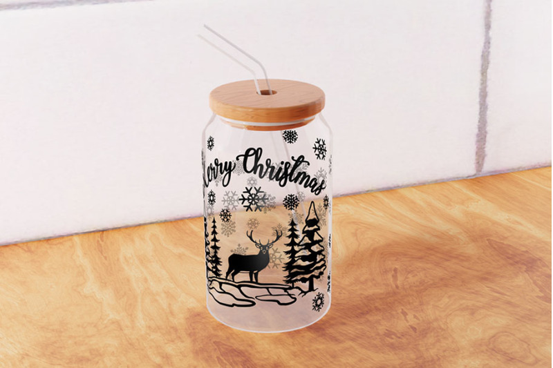 merry-christmas-winter-scene-with-deer-16oz-glass-can-wrap-svg-png-dxf