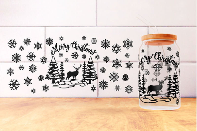 merry-christmas-winter-scene-with-deer-16oz-glass-can-wrap-svg-png-dxf