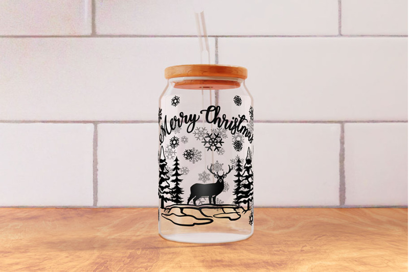 merry-christmas-winter-scene-with-deer-16oz-glass-can-wrap-svg-png-dxf