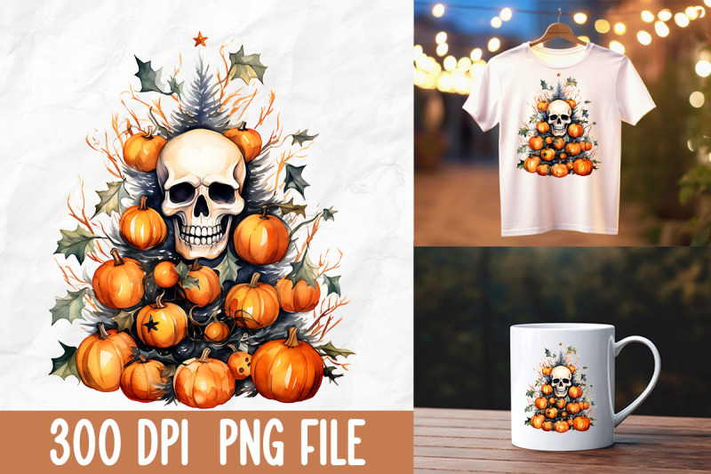 happy-halloween-pumpkin-skull-christmas