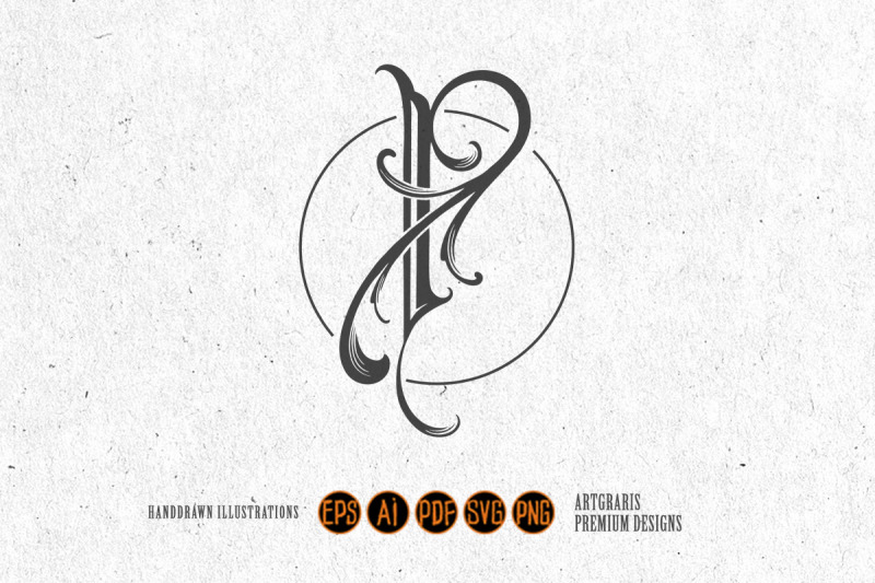 elegant-letter-p-monogram-logo-vintage-flourish-outline