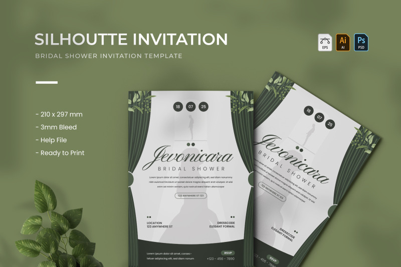 silhoutte-bridal-invitation