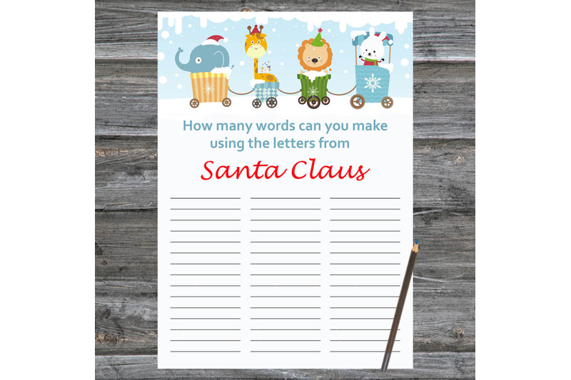 winter-animals-train-how-many-words-can-you-make-from-santa-claus