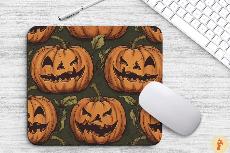 vintage-halloween-pumpkin-mouse-pad