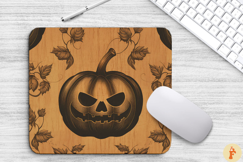 vintage-halloween-pumpkin-mouse-pad