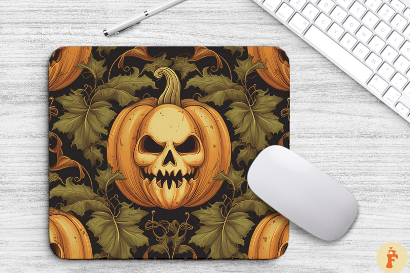 vintage-halloween-pumpkin-mouse-pad