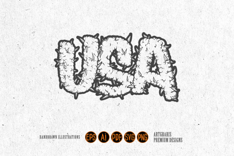 cannabis-usa-smoky-lettering-monochrome