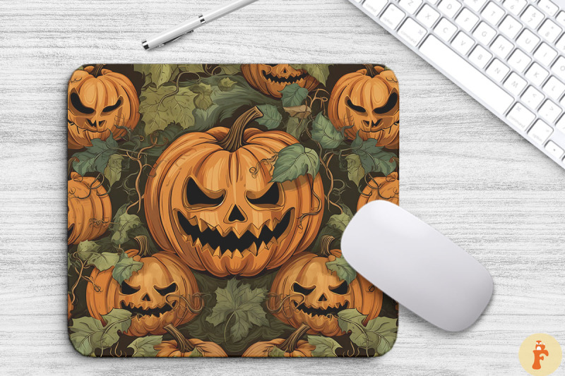 vintage-halloween-pumpkin-mouse-pad