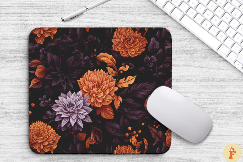 halloween-spooky-flowers-mouse-pad