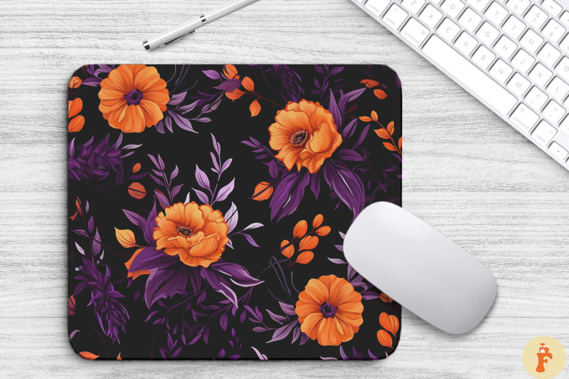 halloween-spooky-flowers-mouse-pad