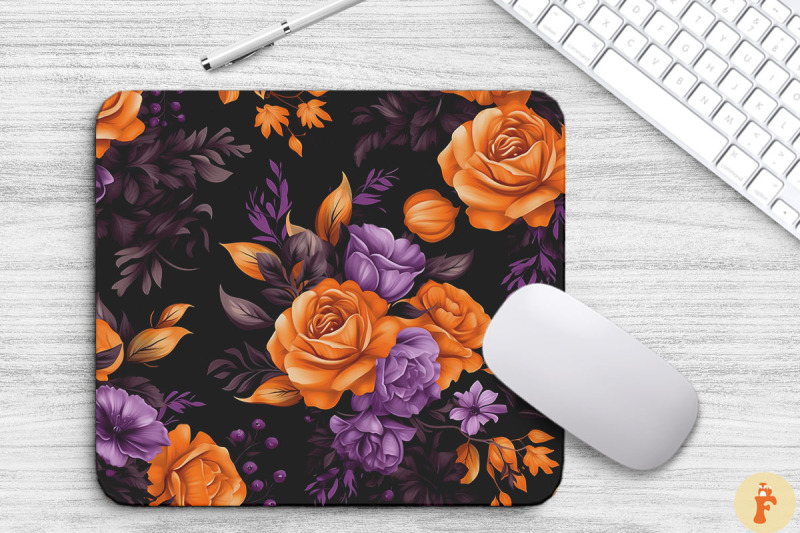 halloween-spooky-flowers-mouse-pad