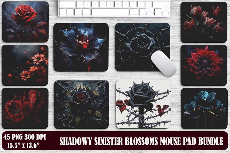 shadowy-sinister-blossoms-mouse-pad