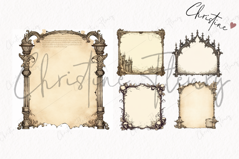 vintage-goth-frames-clipart-part-1