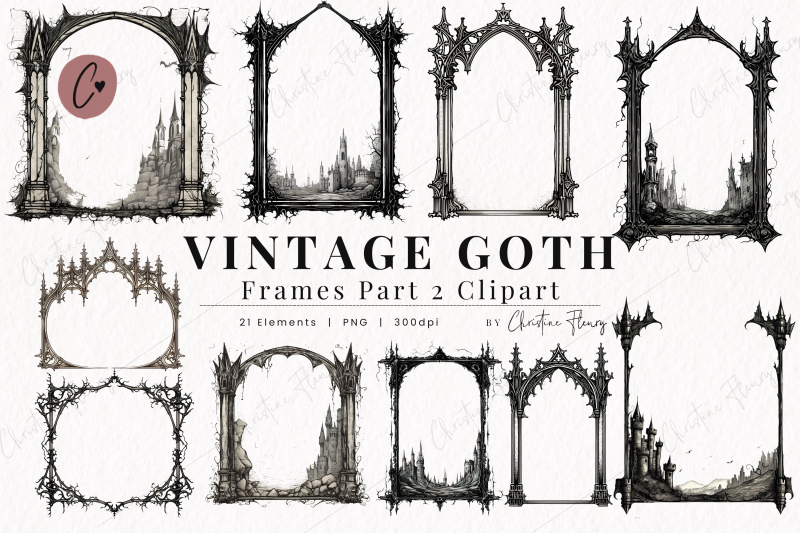 vintage-goth-frames-clipart-part-2