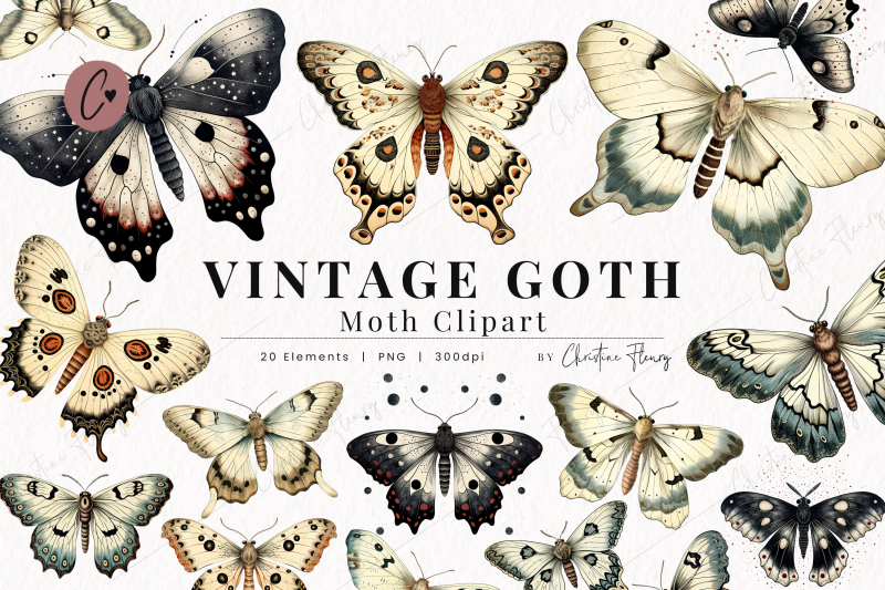 vintage-goth-moth-clipart