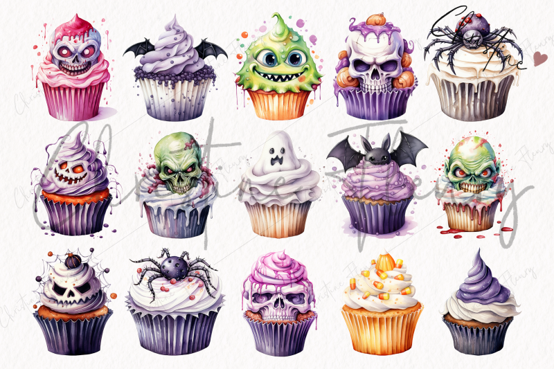 watercolor-halloween-cupcakes-clipart