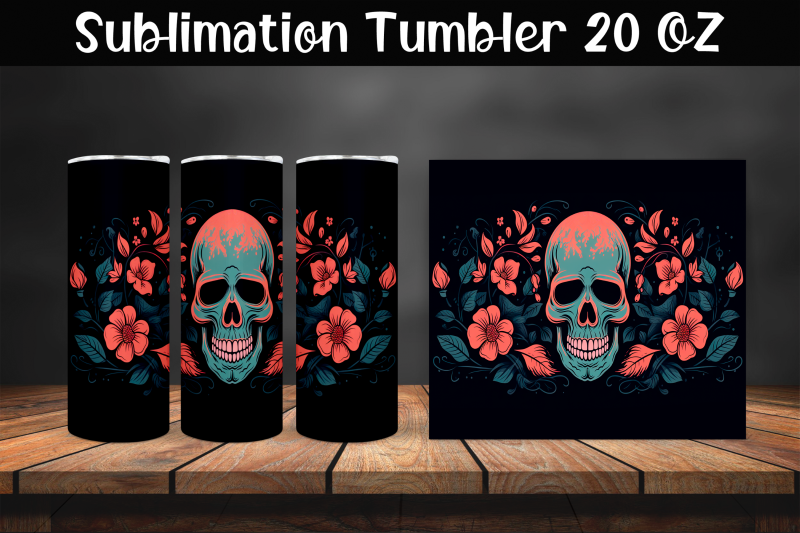 skull-sublimation-tumbler-wrap-20-oz