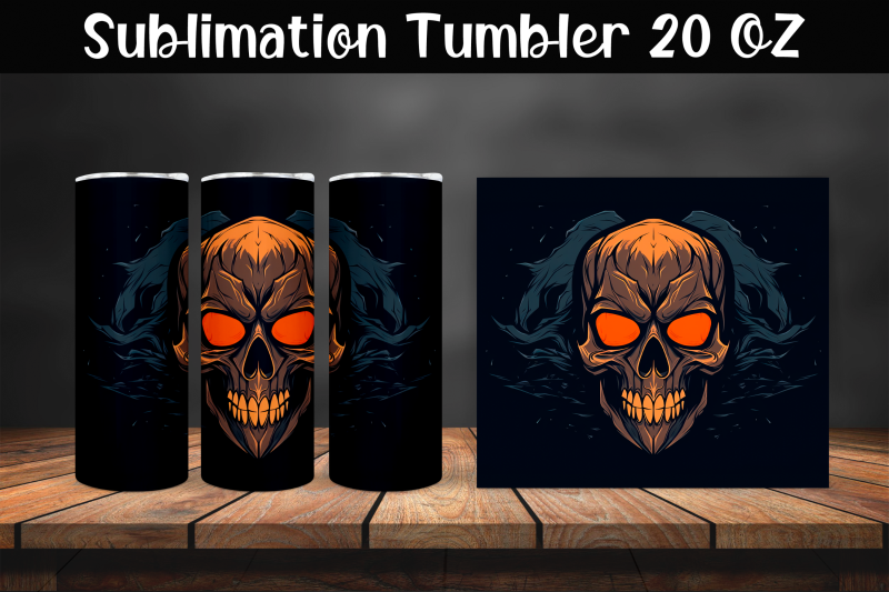 skull-sublimation-tumbler-wrap-20-oz