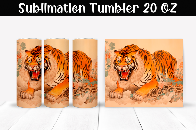 japanese-tiger-sublimation-tumbler-wrap-20-oz