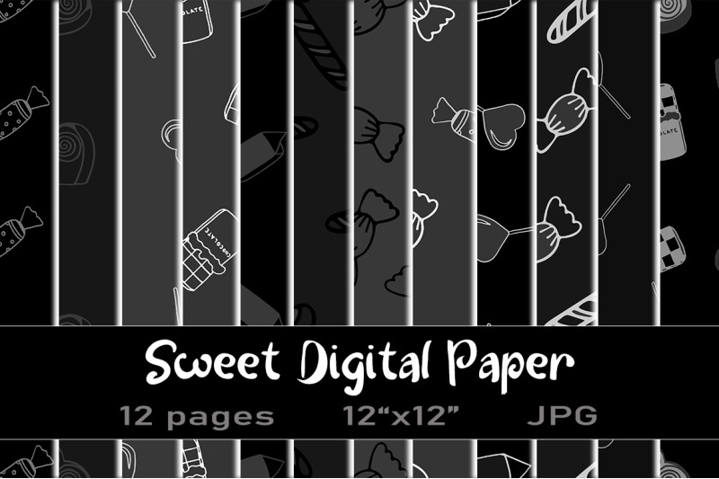 sugar-and-candy-black-and-white-digital-paper