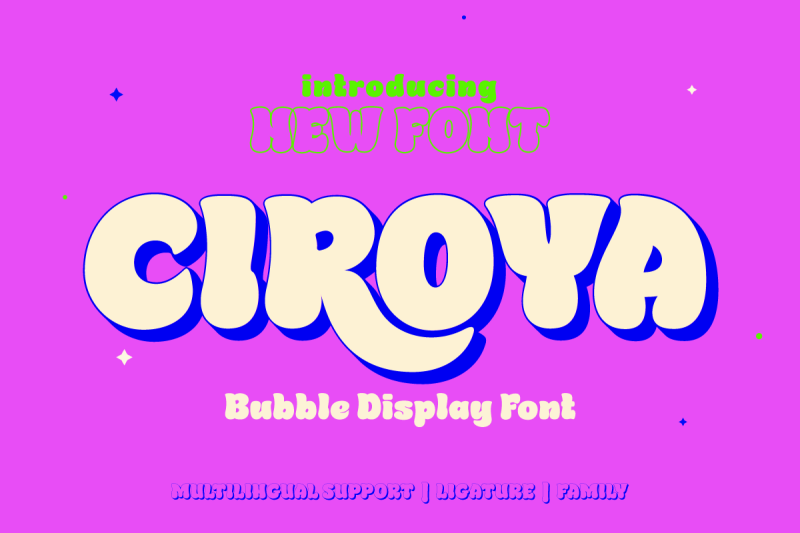 ciroya-bubble-font
