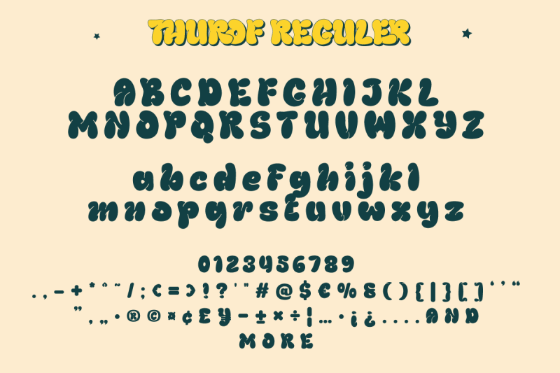 thurof-bubble-font