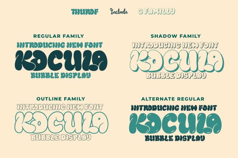 thurof-bubble-font