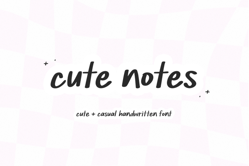 cute-notes-handwritten-print-font