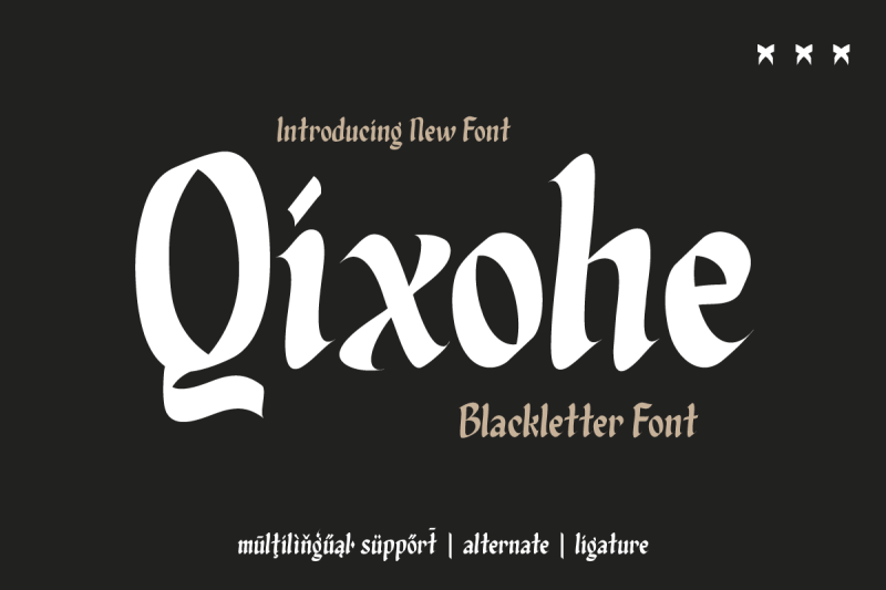 qixohe-blackletter-font
