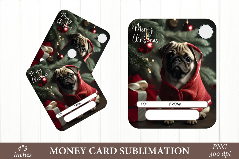 3d-dog-money-card-christmas-money-card-pug-png