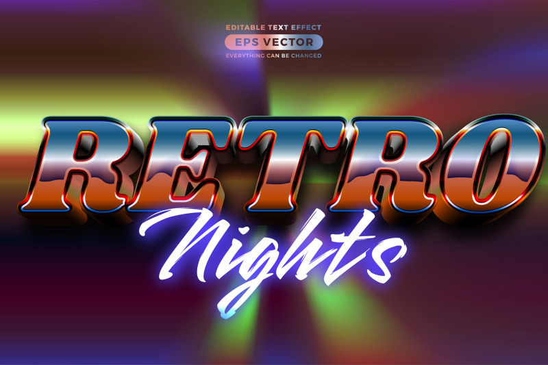 retro-nights-editable-text-style-effect-in-retro-look-design