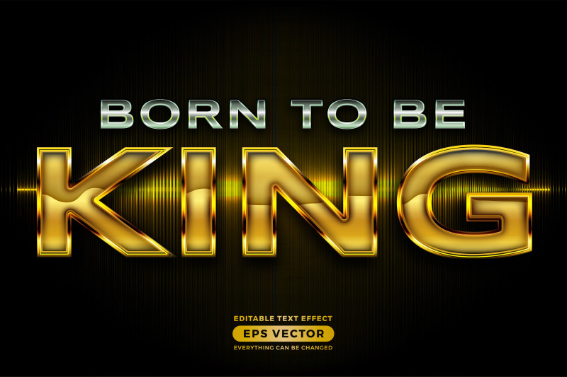 born-to-be-king-editable-text-style-effect-in-retro-look-design
