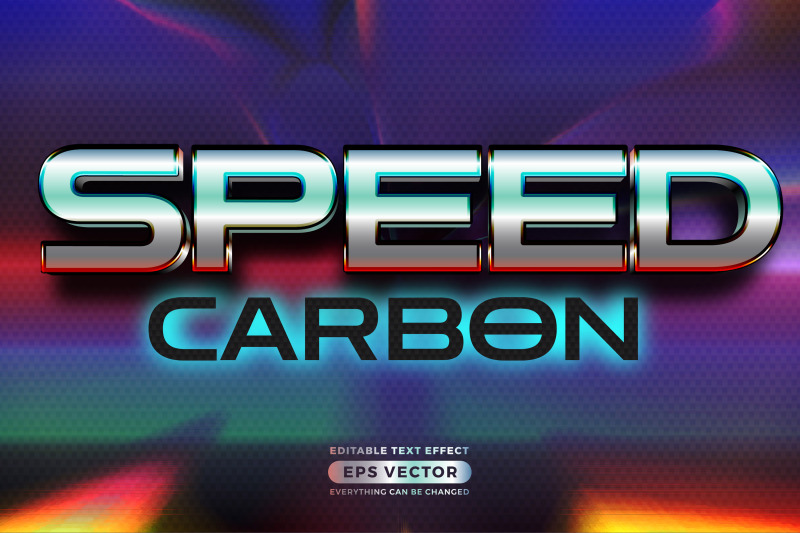 speed-carbon-editable-text-style-effect-in-retro-look-design