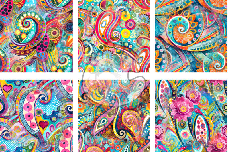 seamless-watercolor-bohemian-ethnic-patterns