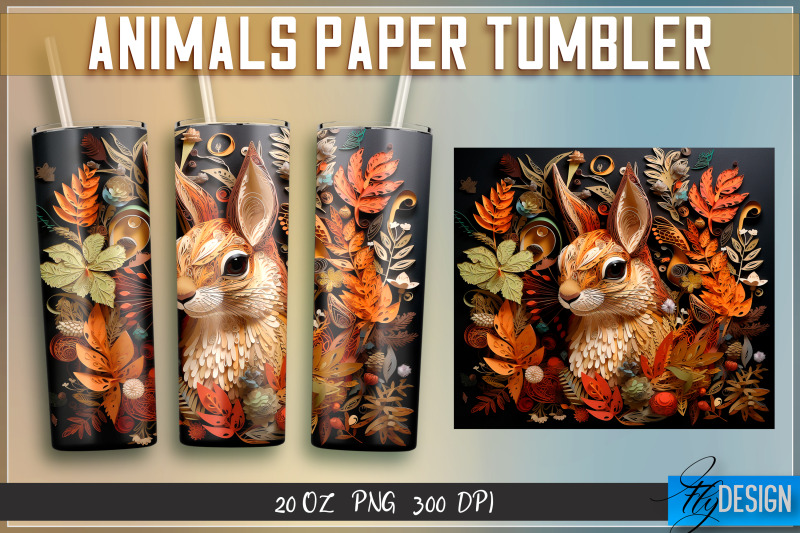 animals-paper-tumblers-wrap-20-oz