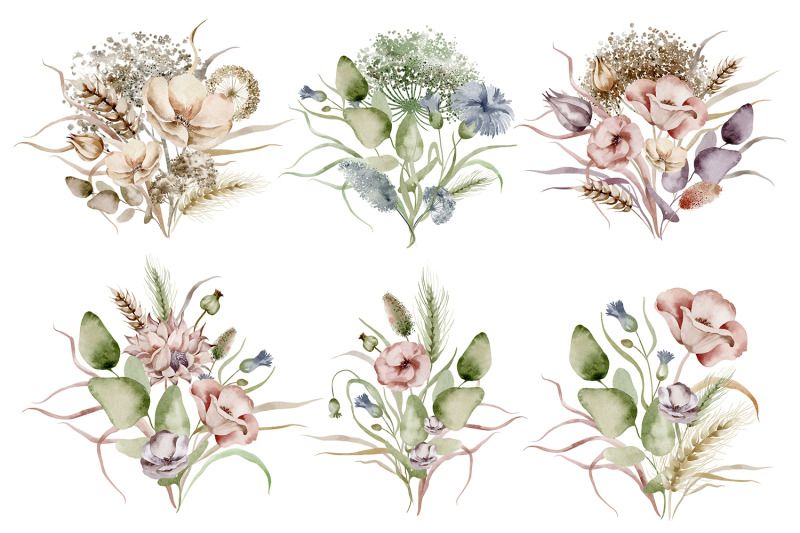 wildflowers-watercolor-bouquets-6-png-items