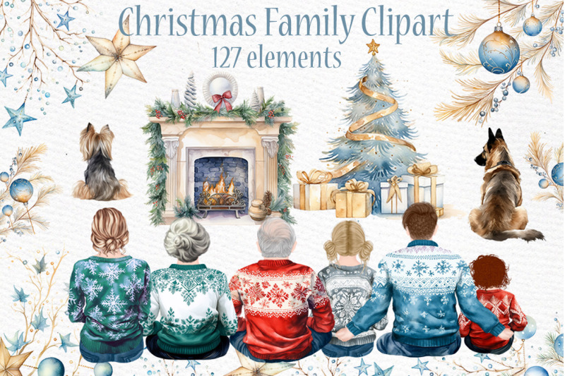 christmas-family-clipart-big-family-clipart-matching-sweater