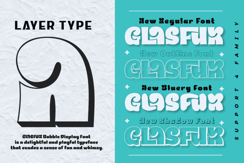 glasfur-bubble-display-font