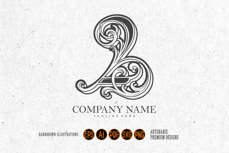 elegant-number-2-monogram-logo-monochrome