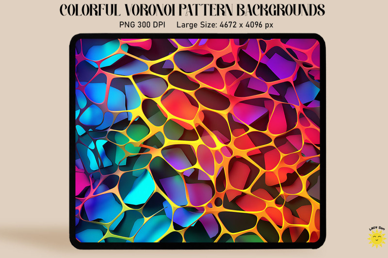 3d-neon-colored-voronoi-pattern