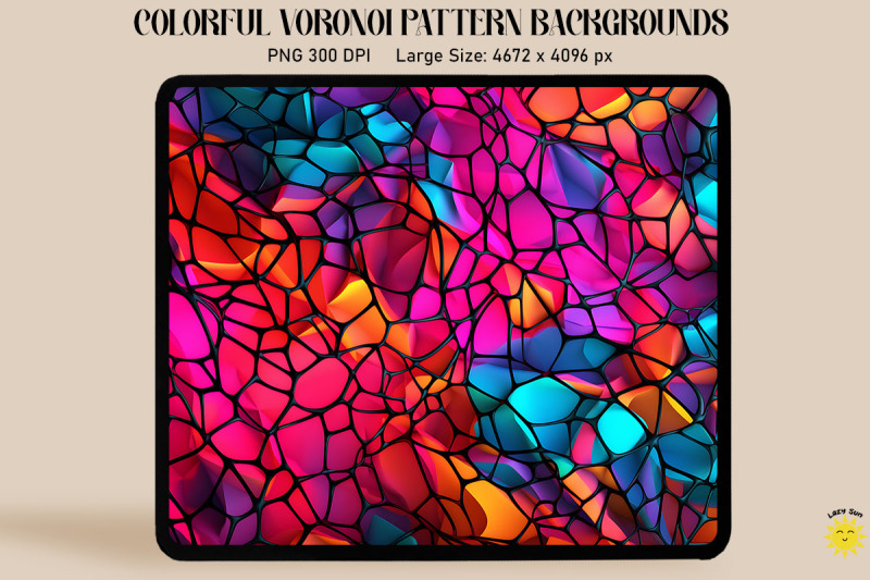 3d-neon-colored-voronoi-pattern