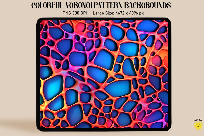 3d-neon-colored-voronoi-pattern